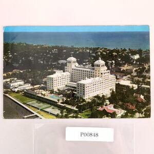 Biltmore Hotel Palm Beach Florida 1950s Postcard FL PC 1956 Aerial View